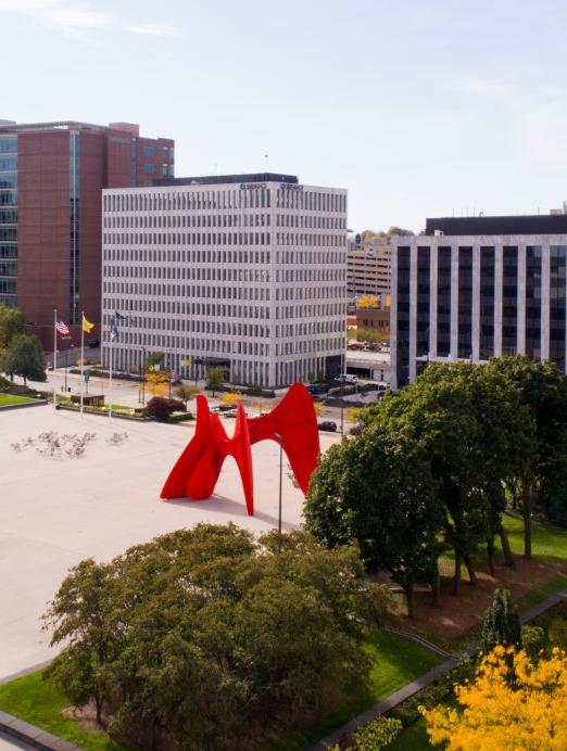 Calder Plaza Grand Rapids Aerial